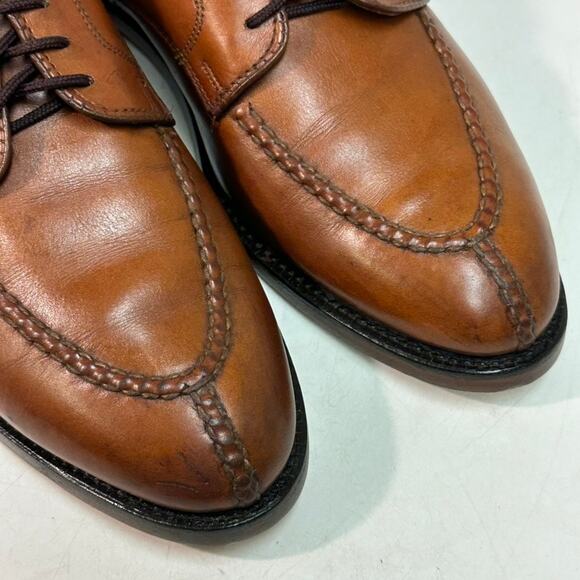 FULLY RESOLED Alden 962 Norwegian Front Blucher (Burnished Tan Calf) USA 8.5 - Picture 8 of 12